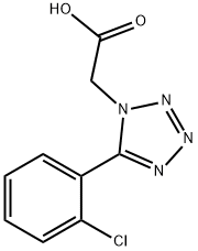 2-(5-(2-氯苯基)-1H-四唑-1-基)乙酸 结构式