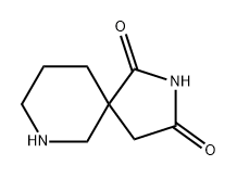 2,7-二氮杂螺[4.5]癸-1,3-二酮 结构式