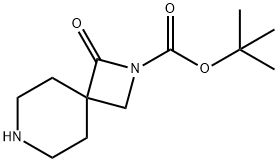 tert-Butyl 1-oxo-2,7-diazaspiro[3.5]nonane-2-carboxylate 结构式