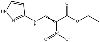 Ethyl 2-nitro-3-(1H-pyrazol-3-ylamino)-2-propenoate 结构式