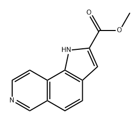 1H-Pyrrolo[2,3-f]isoquinoline-2-carboxylic acid methyl ester 结构式