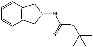 Carbamic acid, N-(1,3-dihydro-2H-isoindol-2-yl)-, 1,1-dimethylethyl ester 结构式