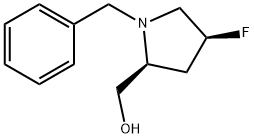 ((2S,4S)-1-苄基-4-氟吡咯烷-2-基)甲醇 结构式