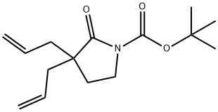 1-Pyrrolidinecarboxylic acid, 2-oxo-3,3-di-2-propen-1-yl-, 1,1-dimethylethyl ester 结构式