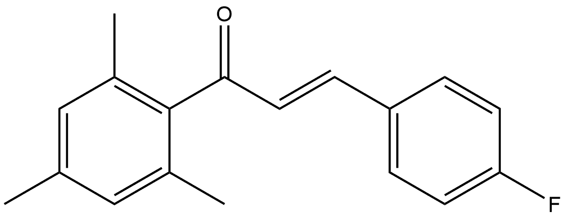 2-Propen-1-one, 3-(4-fluorophenyl)-1-(2,4,6-trimethylphenyl)-, (2E)- 结构式