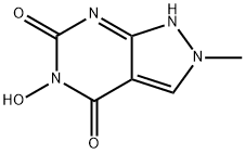 5-Hydroxy-2-methyl-1H-pyrazolo[3,4-d]pyrimidine-4,6(2H,5H)-dione 结构式