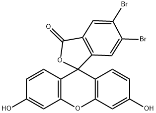 5,6-二溴-3',6'-二羟基-3H-螺[异苯并呋喃-1,9'-黄原素]-3-酮 结构式