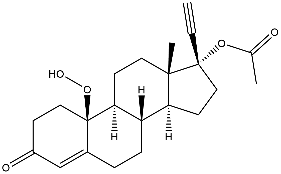 醋酸炔诺酮杂质8 结构式