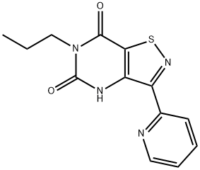 Isothiazolo[4,5-d]pyrimidine-5,7(4H,6H)-dione, 6-propyl-3-(2-pyridinyl)- 结构式
