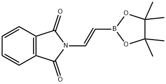 (E)-2-(2-(4,4,5,5-四甲基-1,3,2-二氧杂硼烷-2-基)乙烯基)异二氢吲哚-1,3-二酮 结构式