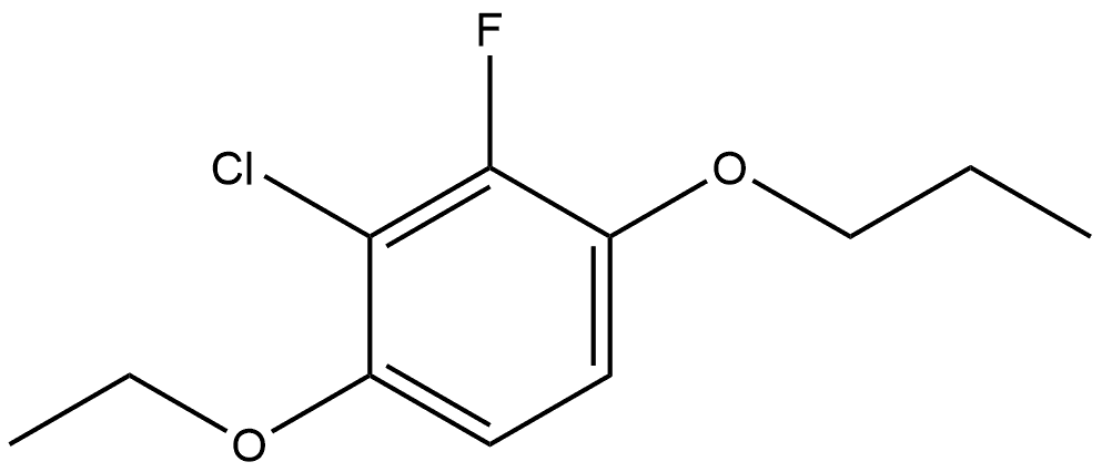 2-Chloro-1-ethoxy-3-fluoro-4-propoxybenzene 结构式