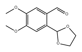 Benzaldehyde, 2-(1,3-dioxolan-2-yl)-4,5-dimethoxy- 结构式