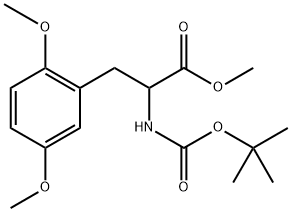 methyl 2-{[(tert-butoxy)carbonyl]amino}-3-(2,5-dimethoxyphenyl)propanoate 结构式