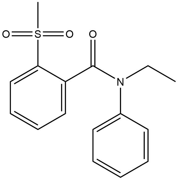 N-Ethyl-2-(methylsulfonyl)-N-phenylbenzamide 结构式