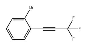 1-溴-2-(3,3,3-三氟丙-1-炔-1-基)苯 结构式