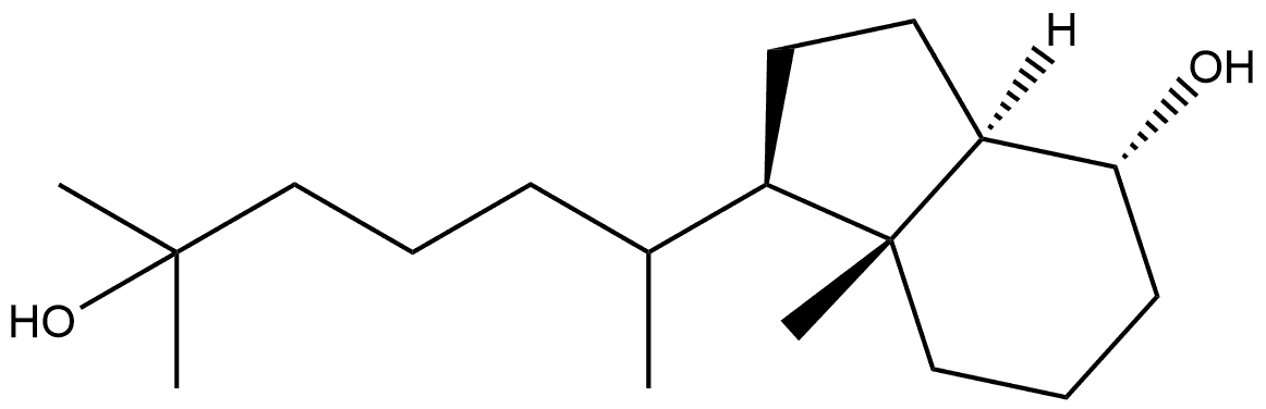 1H-Indene-1-pentanol, octahydro-4-hydroxy-α,α,ε,7a-tetramethyl-, [1R-[1α(R*),3aβ,4β,7aα]]- (9CI) 结构式