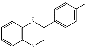 2-(4-Fluorophenyl)-1,2,3,4-tetrahydroquinoxaline 结构式