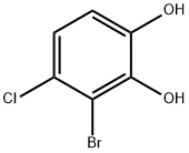 3-溴-4-氯苯-1,2-二醇 结构式