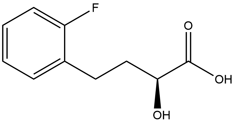 (αS)-2-Fluoro-α-hydroxybenzenebutanoic acid 结构式