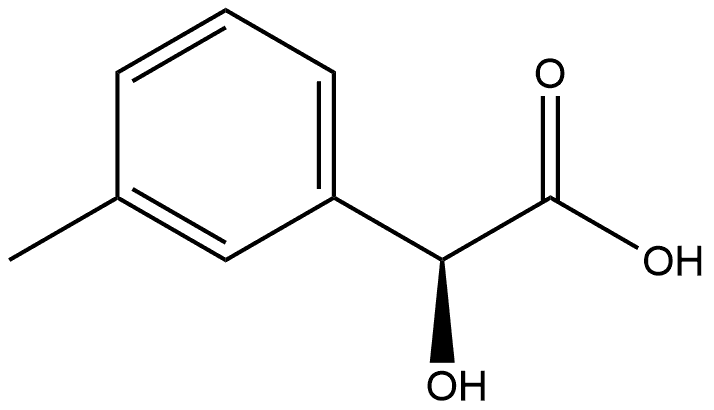 (S)-2-羟基-2-(间甲苯基)乙酸 结构式