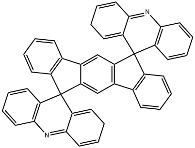 Dispiro[acridine-9(2H),6'(12'H)-indeno[1,2-b]fluorene-12',9''(2''H)-acridine] 结构式