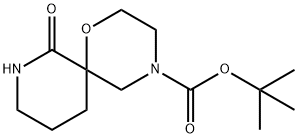 TERT-BUTYL 7-OXO-1-OXA-4,8-DIAZASPIRO[5.5]UNDECANE-4-CARBOXYLATE 结构式