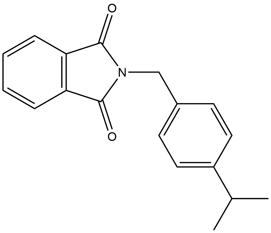 2-[[4-(1-Methylethyl)phenyl]methyl]-1H-isoindole-1,3(2H)-dione 结构式