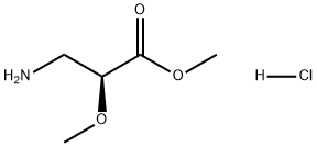 (S)-3-氨基-2-甲氧基丙酸甲酯盐酸盐 结构式
