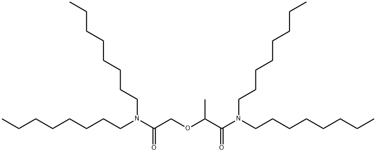 2-[2-(二辛氨基)-2-氧代乙氧基]-N,N-二辛基-丙酰胺 结构式