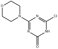 6-氯-4-吗啉代-1,3,5-三嗪-2(1H)-酮 结构式