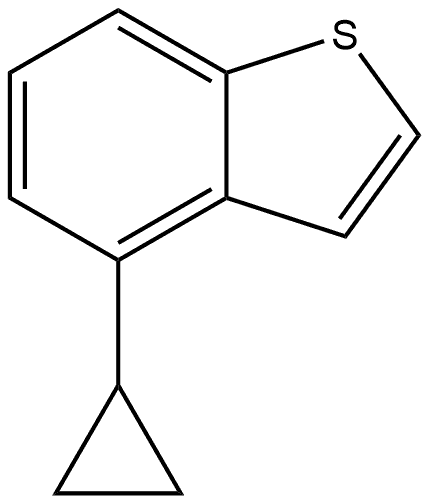 4-cyclopropylbenzo[b]thiophene 结构式