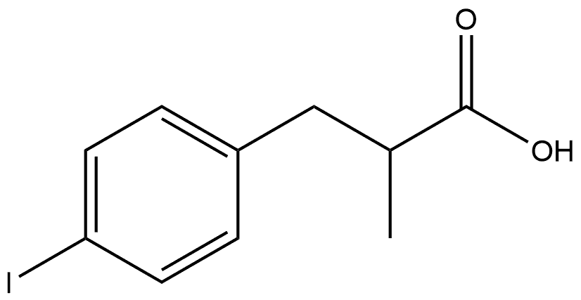 4-Iodo-α-methylbenzenepropanoic acid 结构式