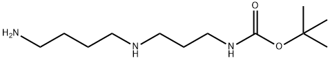 1,1-二甲基乙基N-[3-[(4-氨基丁基)氨基]丙基]氨基甲酸酯 结构式