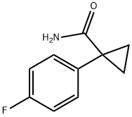 1-(4-FLUOROPHENYL)CYCLOPROPANE-1-CARBOXAMIDE 结构式