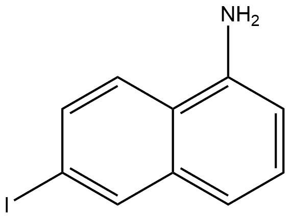 6-碘-1-萘胺 结构式