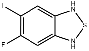 5,6-DIFLUORO-1,3-DIHYDRO-2,1,3-BENZOTHIADIAZOLE 结构式