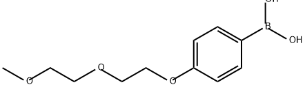 (4-(2-(2-甲氧基乙氧基)乙氧基)苯基)硼酸 结构式