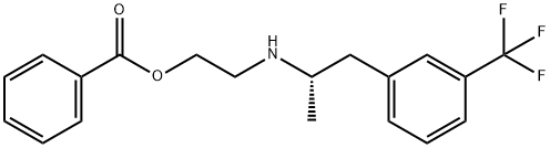 Ethanol, 2-[[(1S)-1-methyl-2-[3-(trifluoromethyl)phenyl]ethyl]amino]-, 1-benzoate 结构式