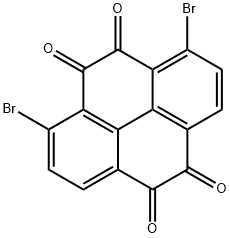 1,8-二溴芘-4,5,9,10-四酮 结构式