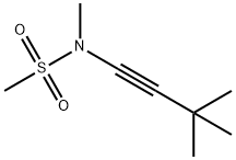 Methanesulfonamide, N-(3,3-dimethyl-1-butyn-1-yl)-N-methyl- 结构式