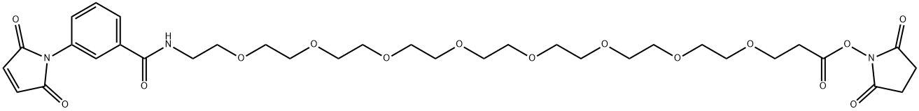 MAL-PH-CONH-PEG8-NHS ESTER 结构式