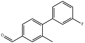 3'-氟-2-甲基-[1,1'-联苯]-4-甲醛 结构式