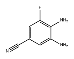 3,4-二氨基-5-氟苯腈 结构式