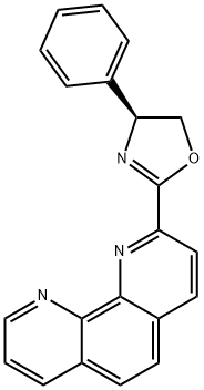(S)-2-(1,10-菲咯啉-2-基)-4-苯基-4,5-二氢恶唑 结构式