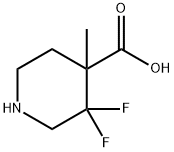 4-Piperidinecarboxylic acid, 3,3-difluoro-4-methyl- 结构式