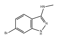 1H-Indazol-3-amine, 6-bromo-N-methyl- 结构式