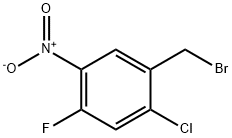 1-Bromomethyl-2-chloro-4-fluoro-5-nitro-benzene 结构式