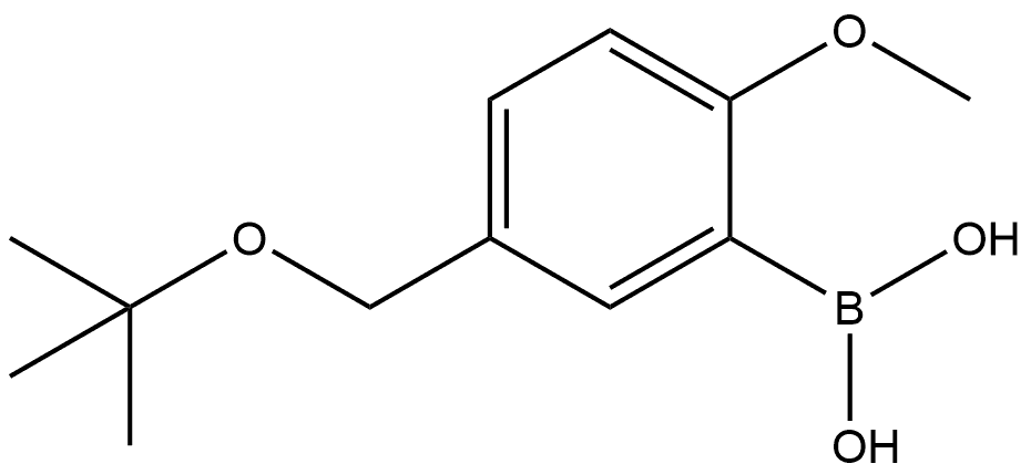 B-[5-[(1,1-Dimethylethoxy)methyl]-2-methoxyphenyl]boronic acid 结构式