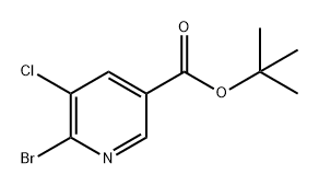 6-溴-5-氯烟酸叔丁酯 结构式