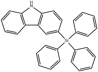 3-(三苯基硅烷基)-9H-咔唑 结构式